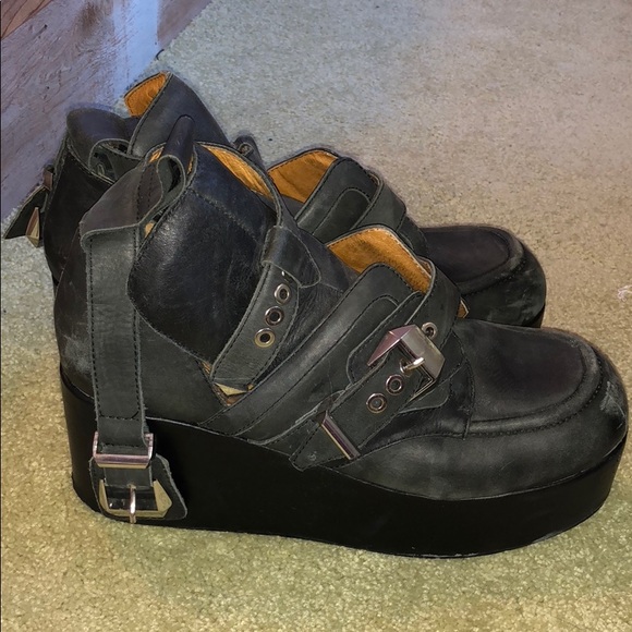 Jeffrey Campbell Shoes - Jeffrey Campbell black Coltrane buckle boot